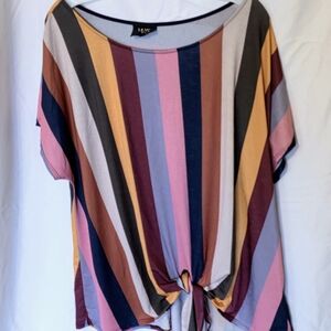 W5 Colorful Striped Women's Blouse
